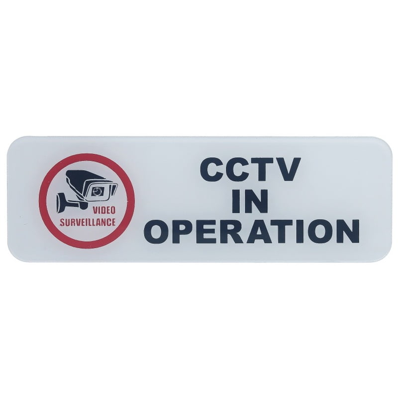 Sticker White CCTV In Operation SWCCTV (JG)
