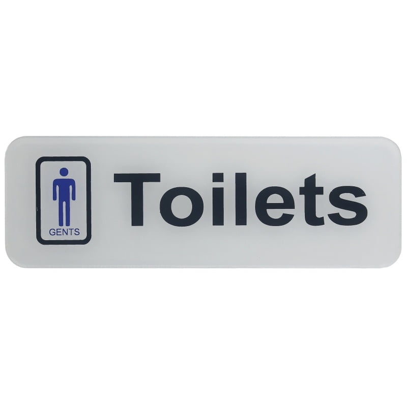 Sticker White Gents Toilets SWGT (JG)