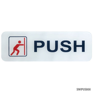 Sticker White Push Horizontal SWPUSH (JG)