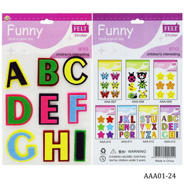 Felt Sticker Mix Design AAA01-24 (JG)