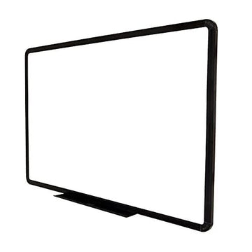 OBASIX® White Board (Non-Magnetic) Superior Series | Heavy Aluminium Frame Black