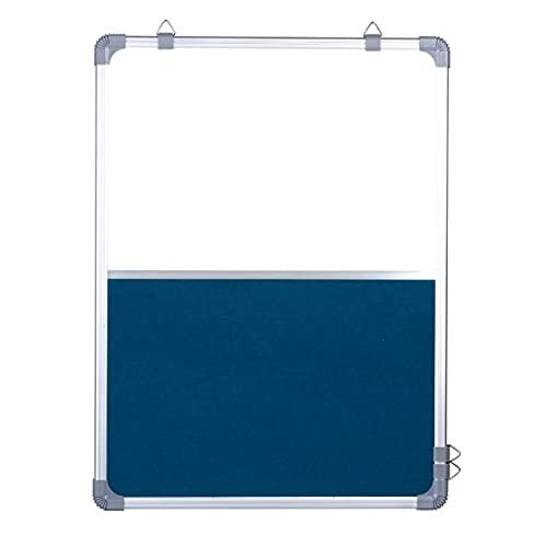 OBASIX® CLASSIC Series Combination Board (Non-Magnetic Whiteboard with Turquoise Blue Pin-up Notice Board) | Aluminium Frame