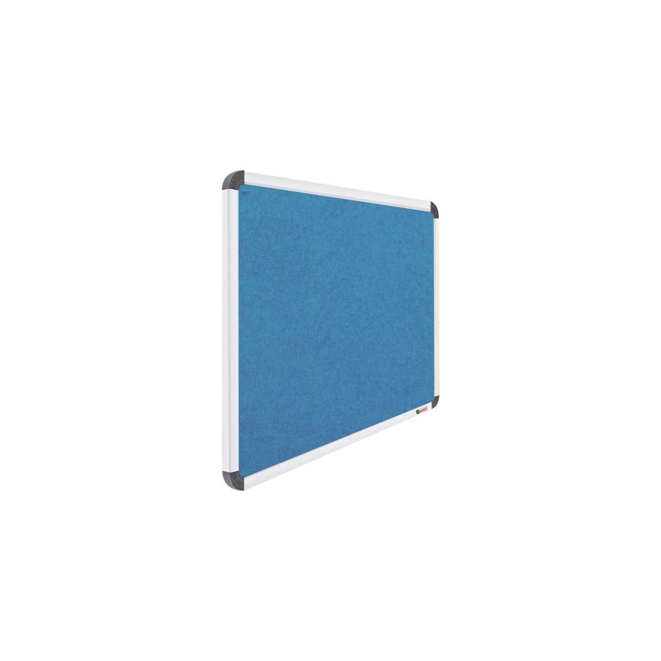 OBASIX® Superior Series Pin-up/Notice Board Turquoise Blue with 20 Pushpins | Natural Finesse Heavy Aluminium Frame