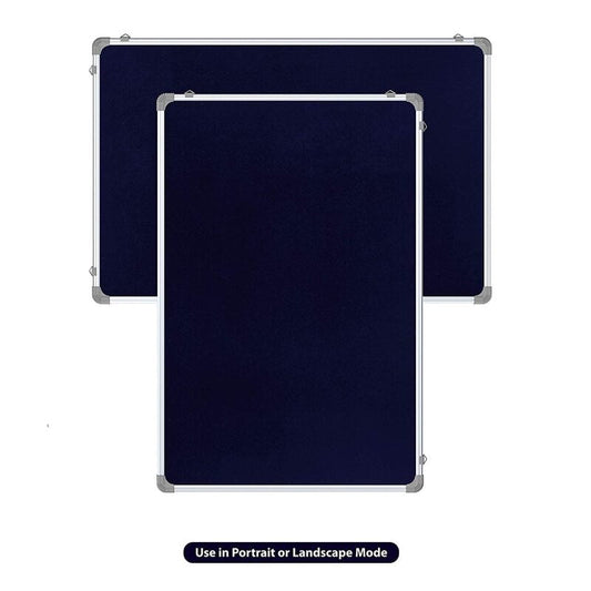 OBASIX® Pin-up (Notice Board) Classic Series Colour Blue | Light Weight Aluminium Frame