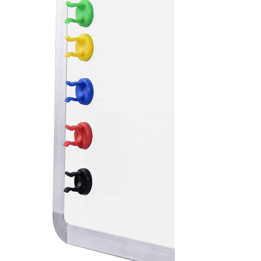 OBASIX Whiteboard Marker Holder with Super Strong Nickel Coated Magnets (5 Pc Pack)| Set of 2 Packets (Total 10 PCS)| Magnetic Marker Holder