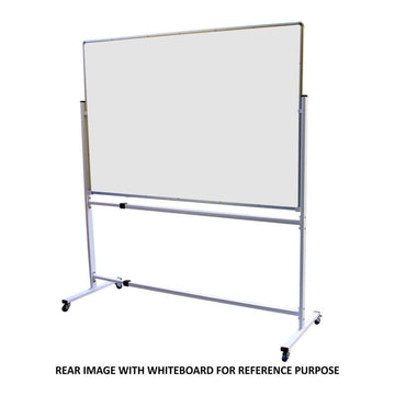 OBASIX® Portable Revolving Movable Whiteboard Stand for School College office|With 2 Inch Lockable Wheels|Appropriate for 6ft to 8ft white boards