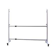 OBASIX® Portable Revolving Movable Whiteboard Stand for School College office|With 2 Inch Lockable Wheels|Appropriate for 6ft to 8ft white boards