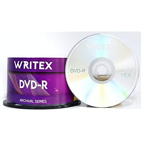 Writex Blank CD-R With Jewel Case Pack of 50