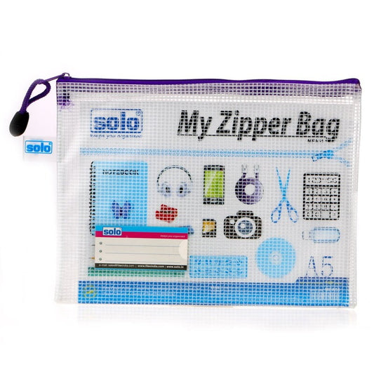 SOLO MY ZIPPER CLOSURE BAG A5 MFA51(Pack of 6)