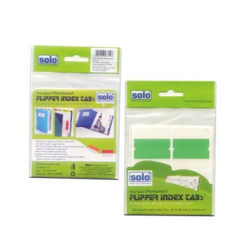 Solo Flipper Index Tabs IT001 Pack of 6