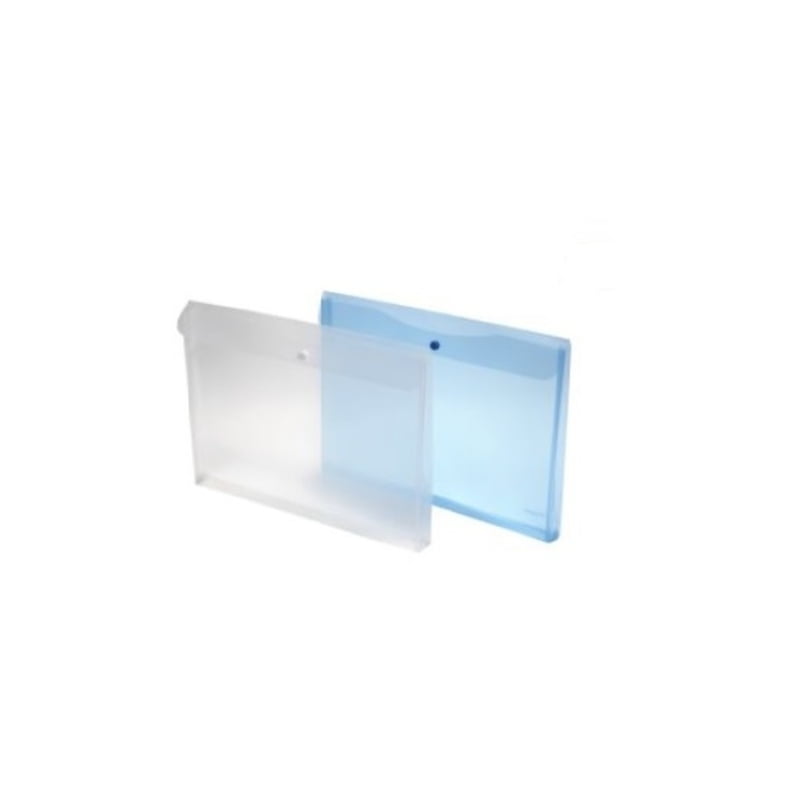 Solo Button Folder CH107 Blue (Pack of 10)
