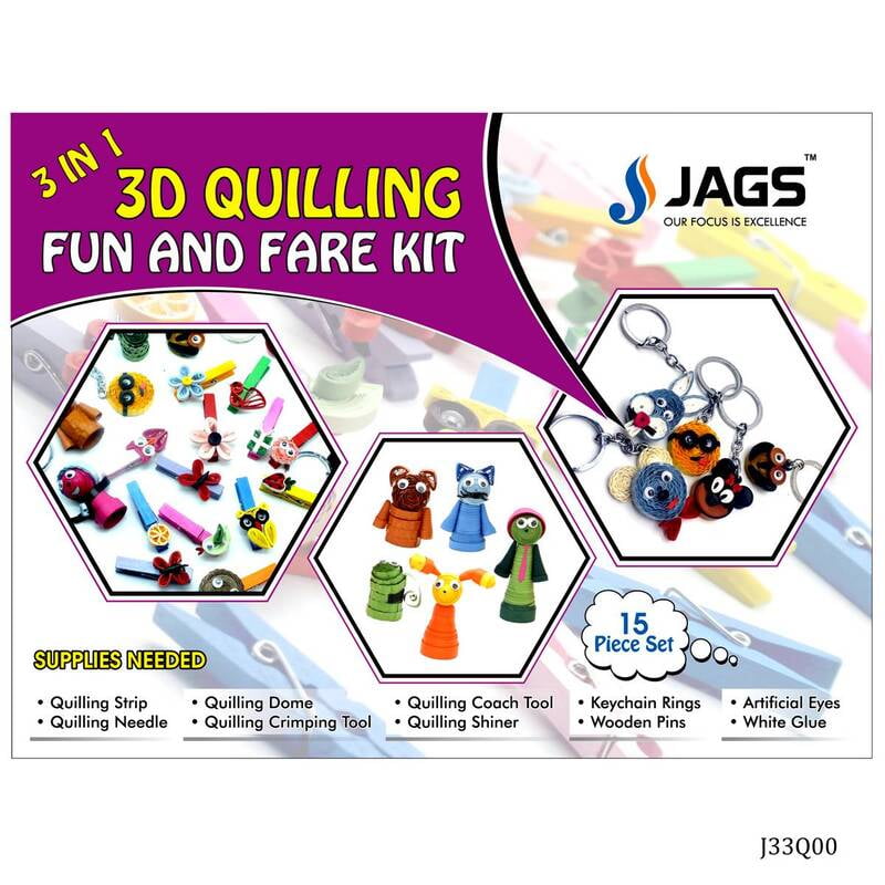 3in 1 3D Quilling Fun and Fare Kit J33Q00(JG)