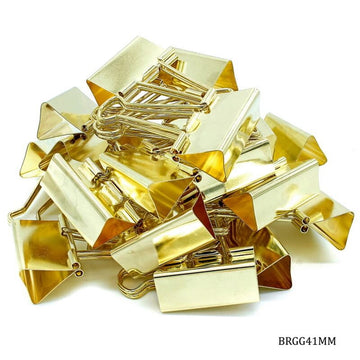 Binder Clips Gold LG 41mm 24Pcs Box BRGG41MM (JG)