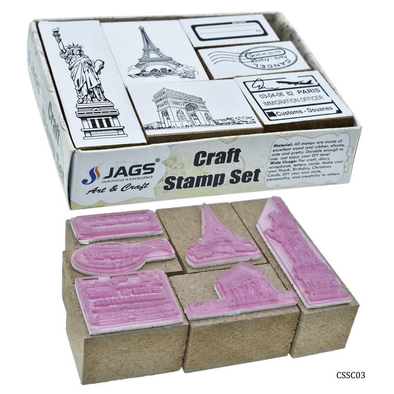 Craft Stamp Set Wonder of World 6(JG)