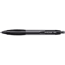 Uniclick Gel Pen Black Pack of 12