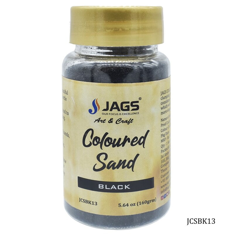 Coloured Sand 160Gms Black NO 13JCSBK13(JG)