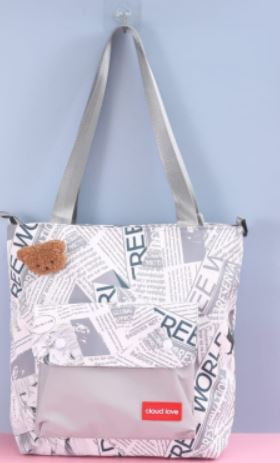 Printed Canvas Bag with Front Flip GBT-5413 (NV)