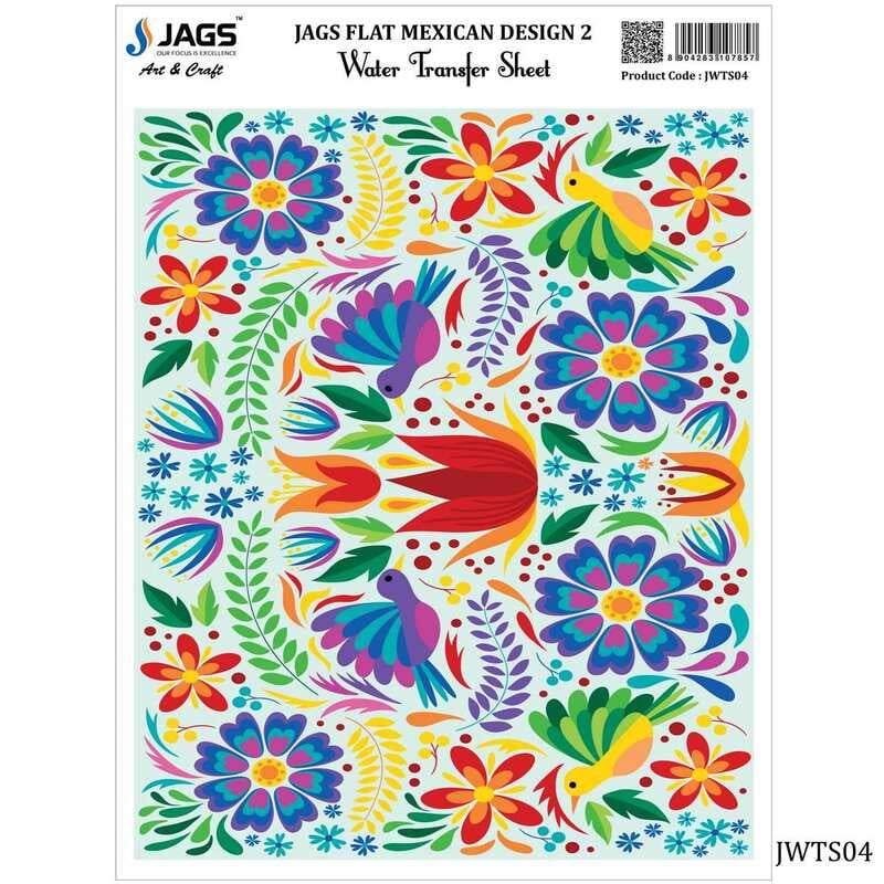 Water Transfer Sheet Flat Mexican D 2 JWTS04(JG)