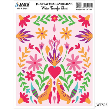 Water Transfer Sheet Flat Mexican D 1 JWTS03(JG)