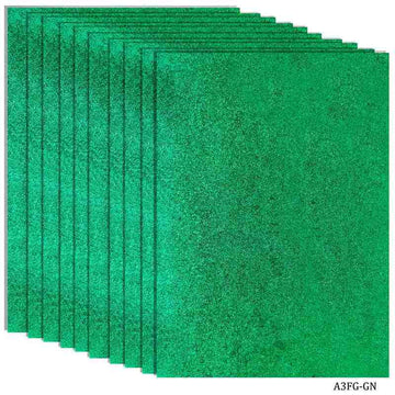 A3 Glitter Foam Sheet Without Sticke Green