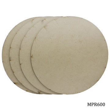 MDF Plate Round 9X9 4MM 4 Pics MPR900(JG)