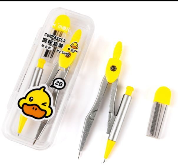 G Duck Compass with mini mecanical pencil kids XY2349 (NV)