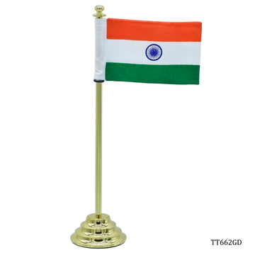 Desktop Flag Long Golden 7.5 inch TT662GD (JG)