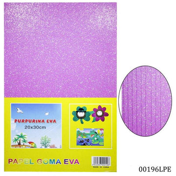 A4 Glitter Foam Sheet Without St L Purple 00196LPE(JG)