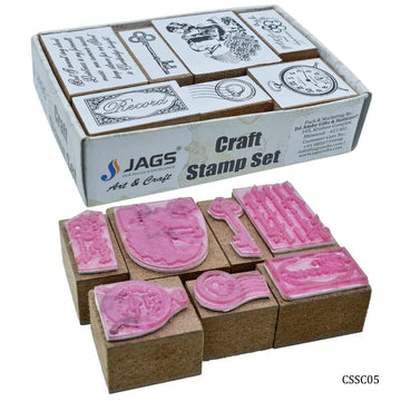 Craft Stamp Set Clock Key 7pcs Set CSSC05 (JG)