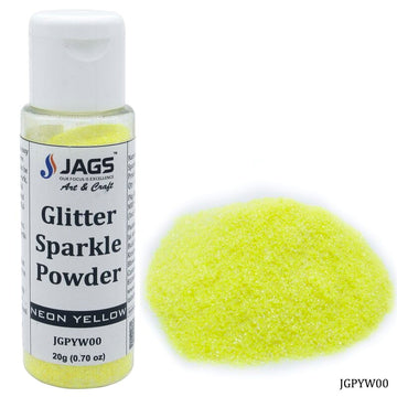 Glitter Powder Neon Yellow 20gm JGPYW00(JG)