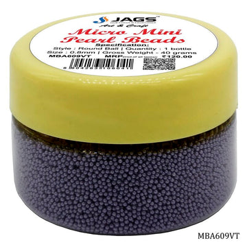 Micro Mini Pearl Beads 45gm Violet MBA609VT (JG)