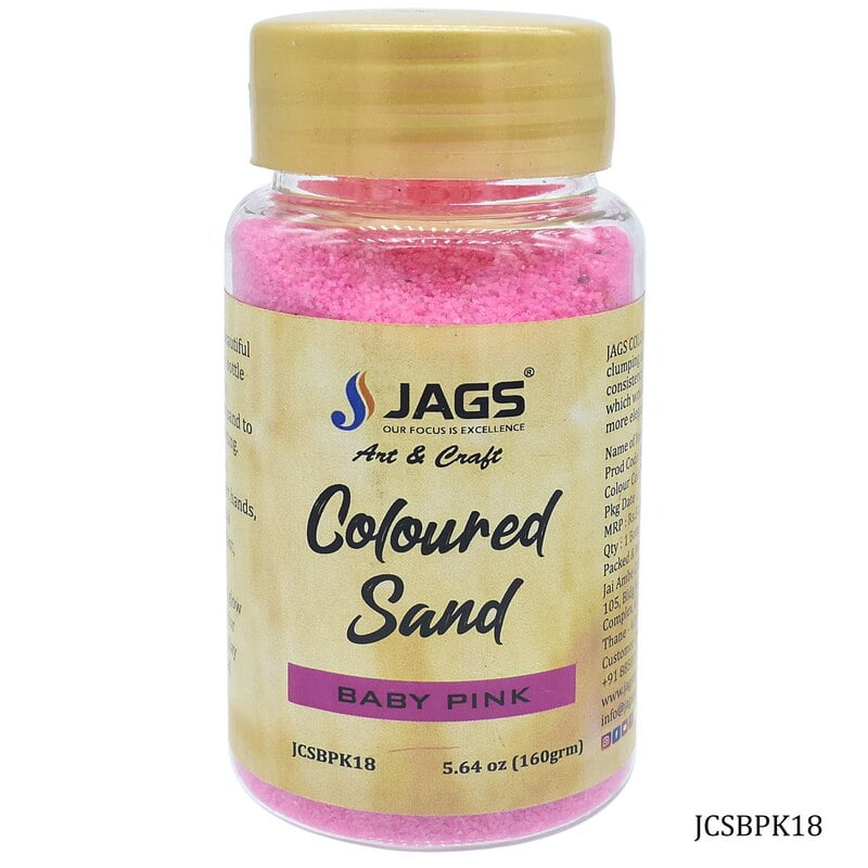Coloured Sand 160 Gms Baby Pink no 18 JCSBPK18(JG)