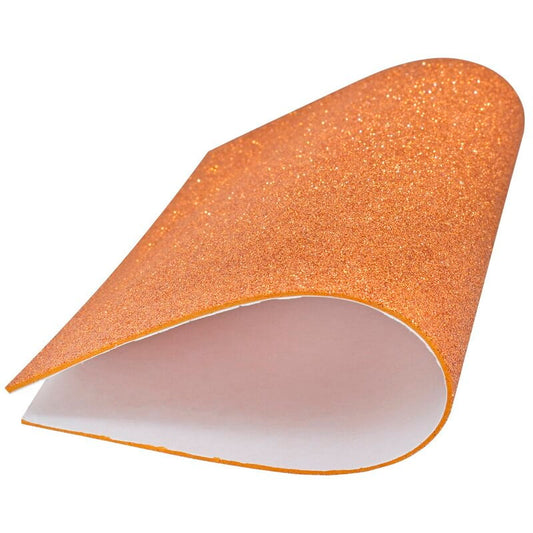 A4 Glitter Foam Sheet With Sticker Orange 26164OE(JG)