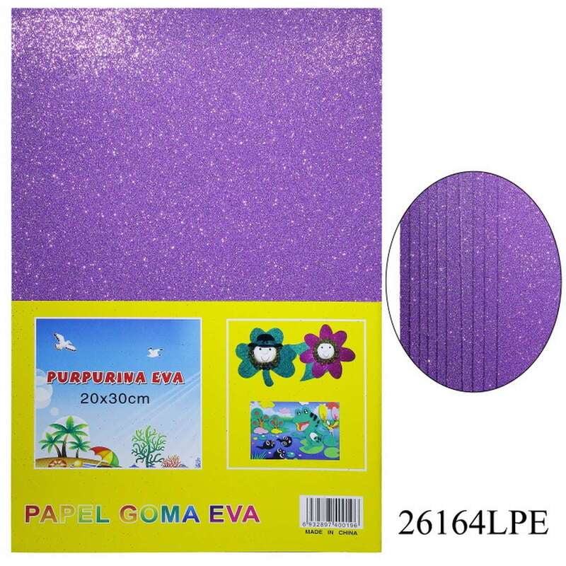 A4 Glitter Foam Sheet With Stick L Purple 26164LPE(JG)
