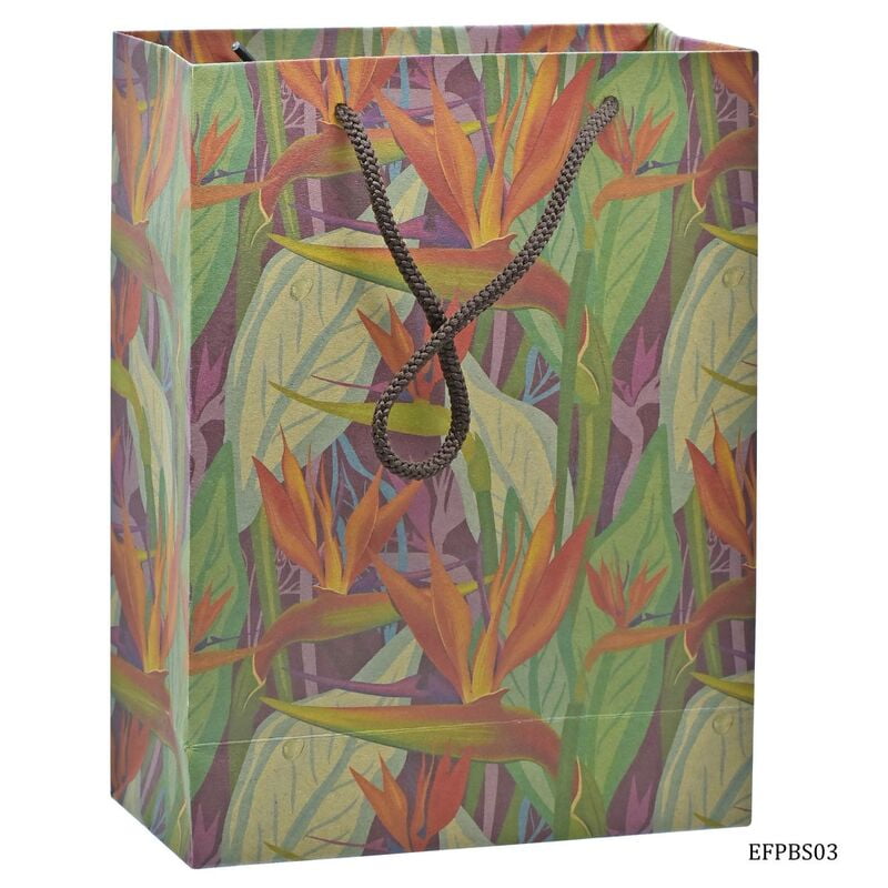 Eco Friendly Paper Beg Small 9.6x7.2 African Flower EFPBS03 (JG)
