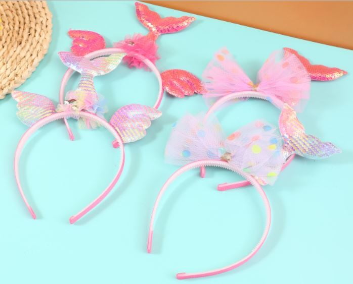Gibo Hair Band for Girls 1713 Pk/12 (NV)