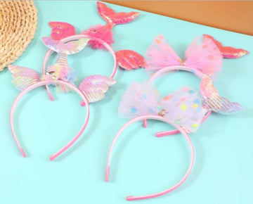Gibo Hair Band for Girls 1713 Pk/12 (NV)