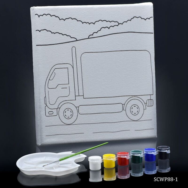 Stretched Canvas With Print S Truck 8x8 SCWP88-1 (JG)