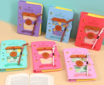 Coffee Soft Diary With Pen Kids 1457 (NV)