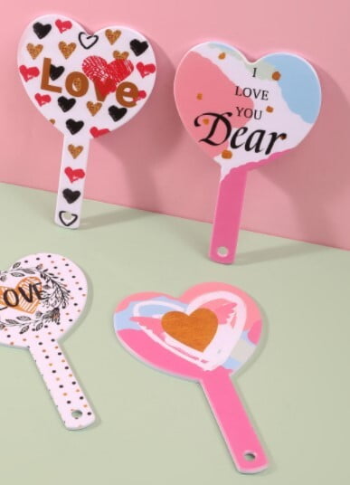 Heart Shape Mirror with Handle 2314 (NV)