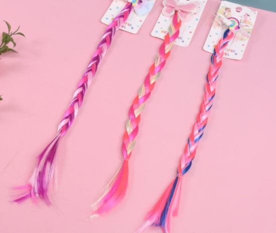 Braded Hair Clip Girls 1659 (NV)