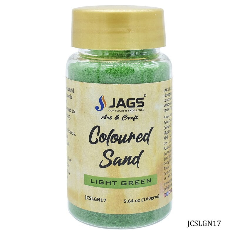 Coloured Sand 160 Gms LightGreen no17 JCSLGN17(JG)