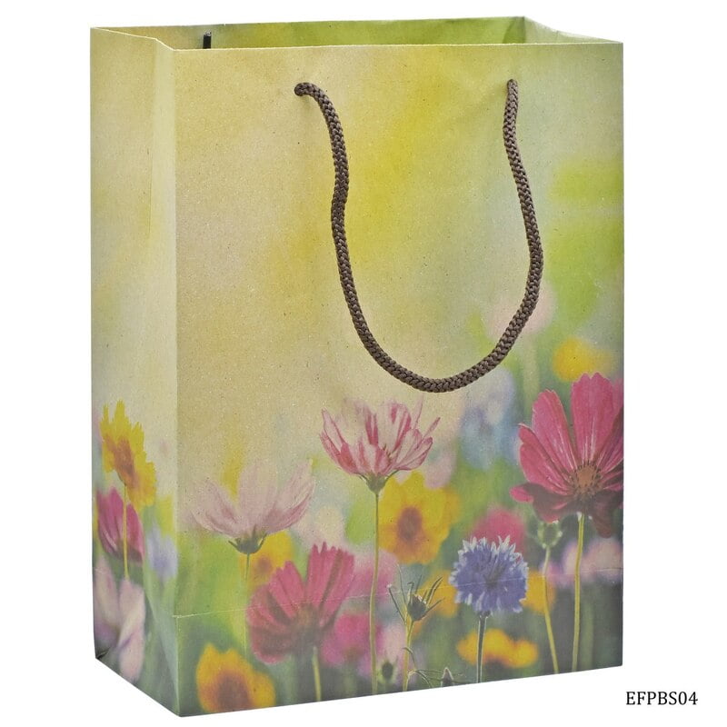 Eco Friendly Paper Beg Small 9.6x7.2 Flower EFPBS04 (JG)