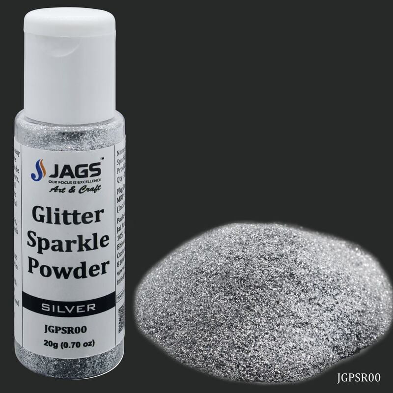 Glitter Powder Silver 20gm JGPSR00(JG)
