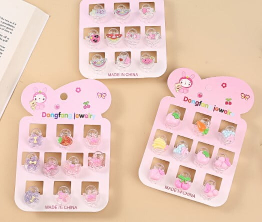 Mini Hair Clip Girls pk/9-1650 (NV)