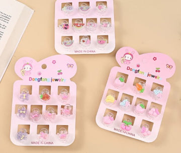 Mini Hair Clip Girls pk/9-1650 (NV)