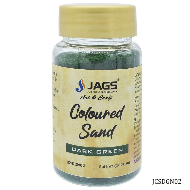 Coloured Sand 160 Gms Dark Green No 2 JCSDGN02(JG)