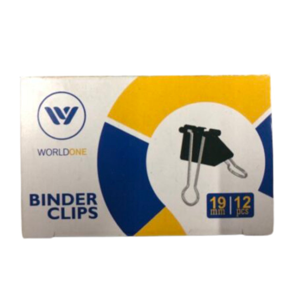 Binder Clips 19MM Worldone