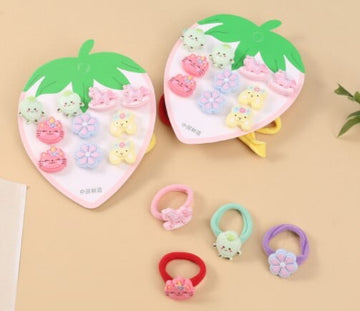 Fruit Rubber Band Girls Pk/10-1726 (NV)