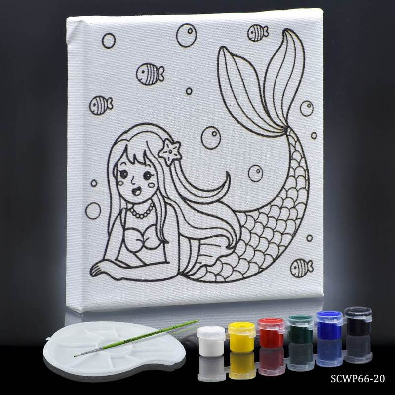 Stretched Canvas With Print Mermaid 6x6 SCWP66-20(JG)